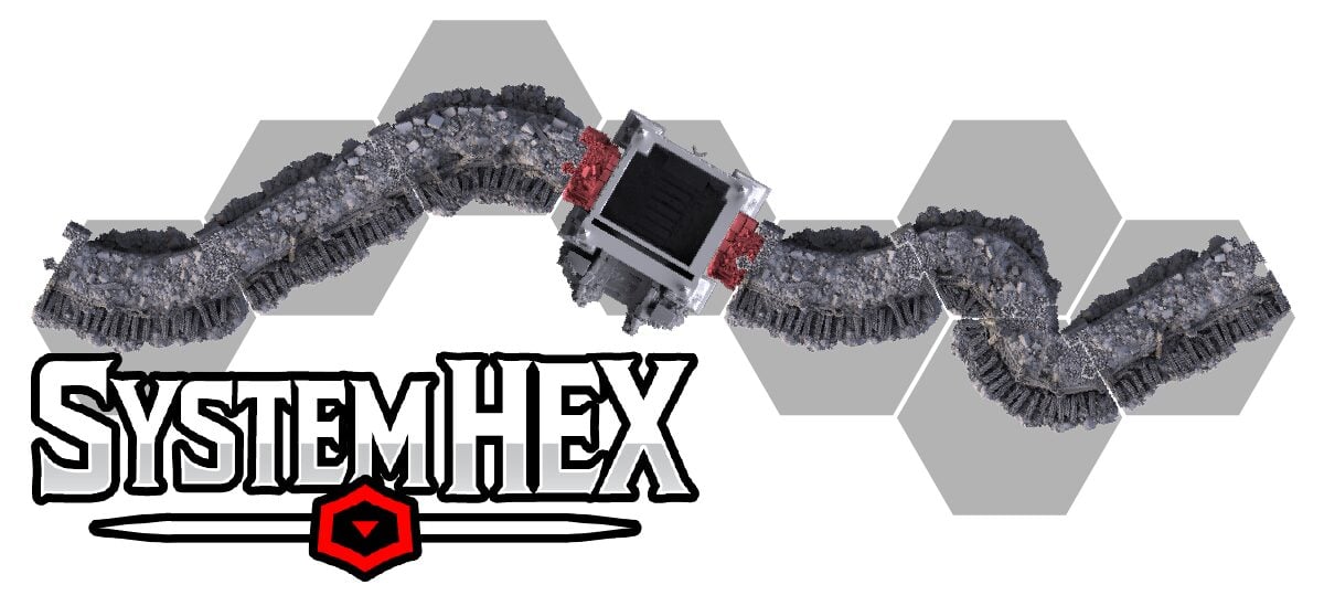 Top down render of the Trench Tomb model in the SystemHEX template