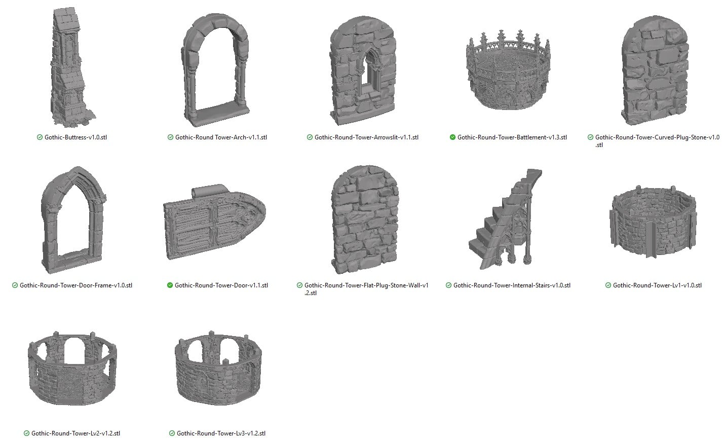 Gatehouse Round Tower Reference