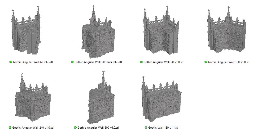 Gothic Angular Walls Reference