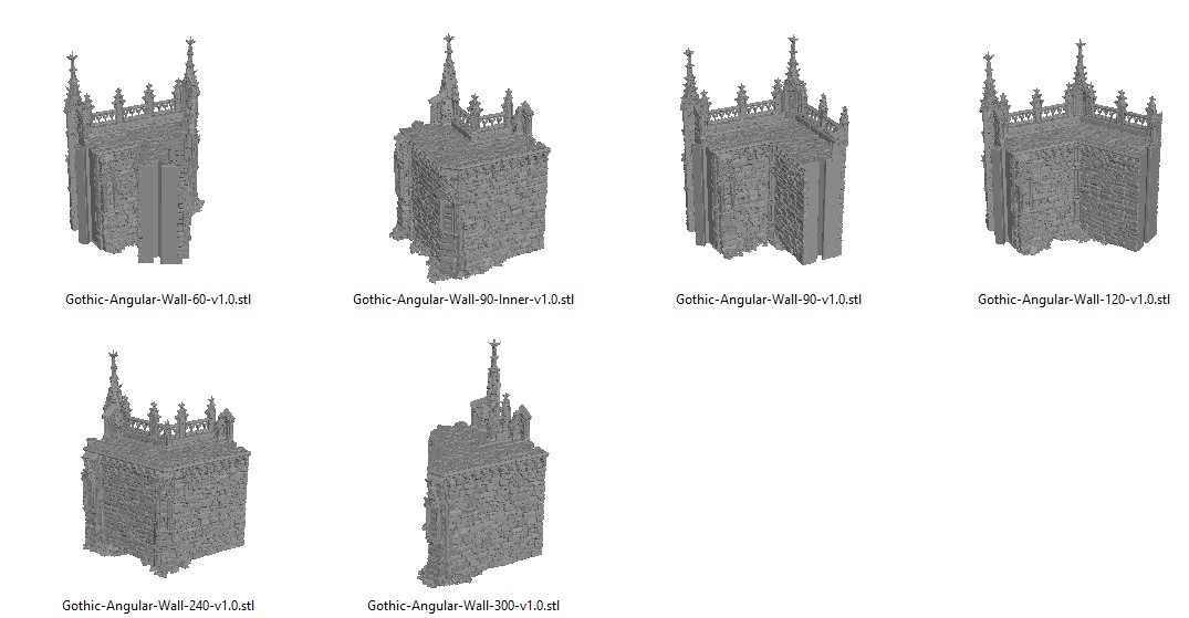 Gothic Angular Walls Reference