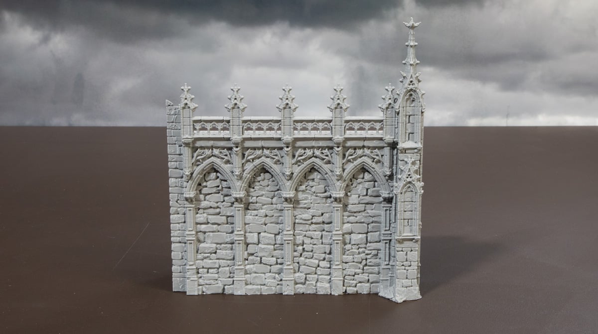 3D printed gothic wall