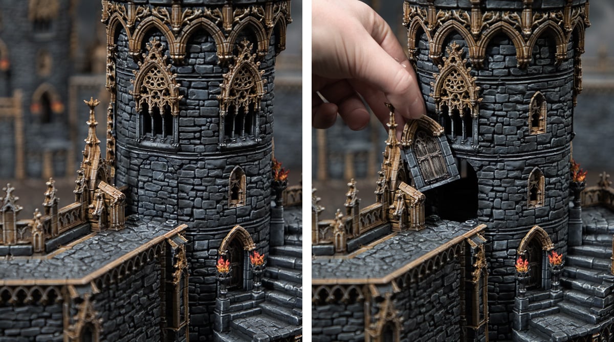 3d printed and painted Darkness models from Darkness & Desolation campaign