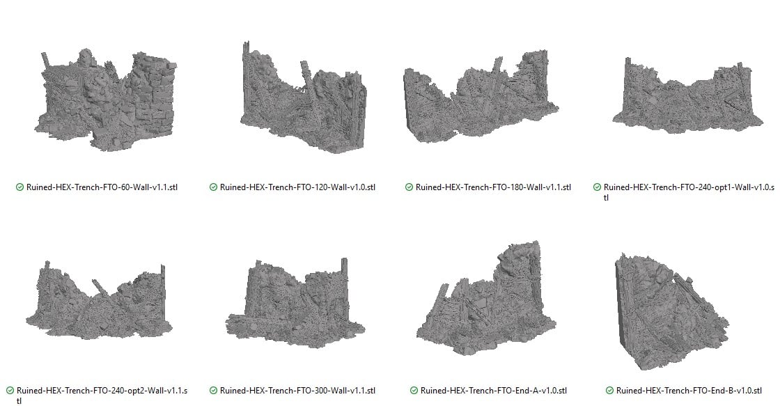 Ruined Trench Fort Fixed Terrain Options Reference