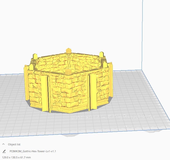 Gothic Hex Tower Measurement
