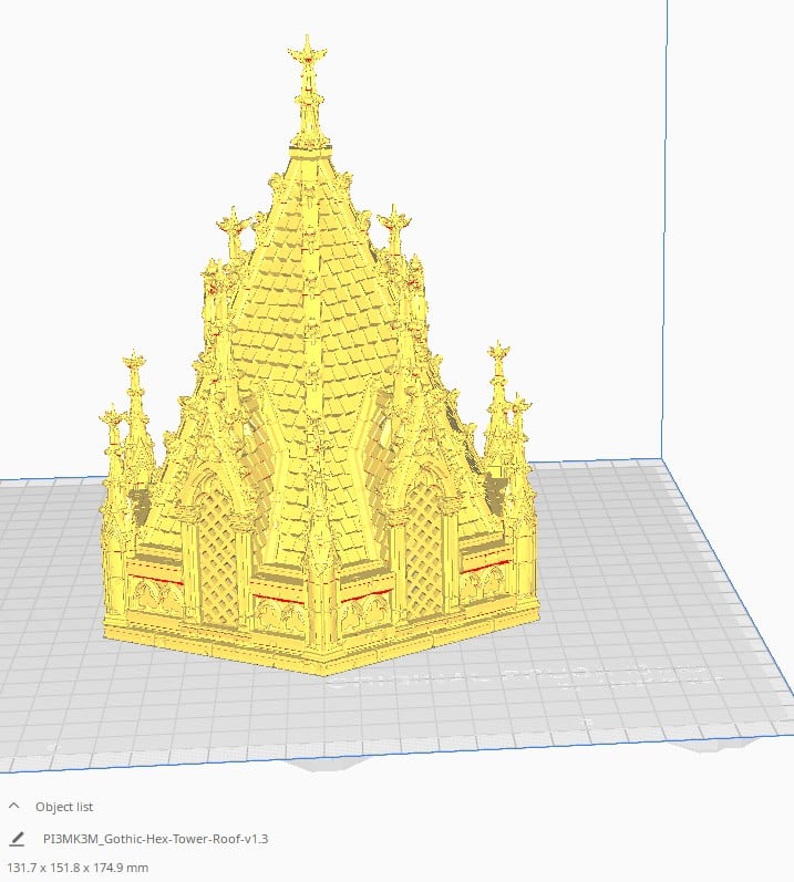 Gothic Hex Tower Measurement