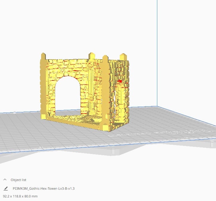 Gothic Hex Tower Measurement
