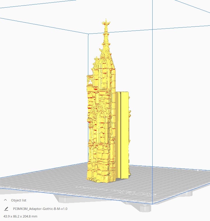 Gothic Hex Tower Measurement
