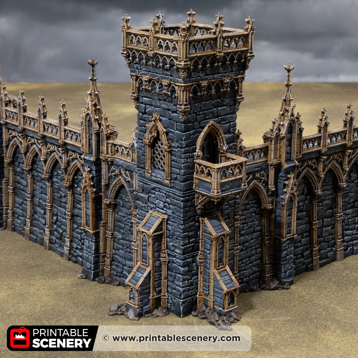 Gothic Small Square Tower with Gate - Image 8