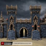 Gothic Small Square Tower with Gate