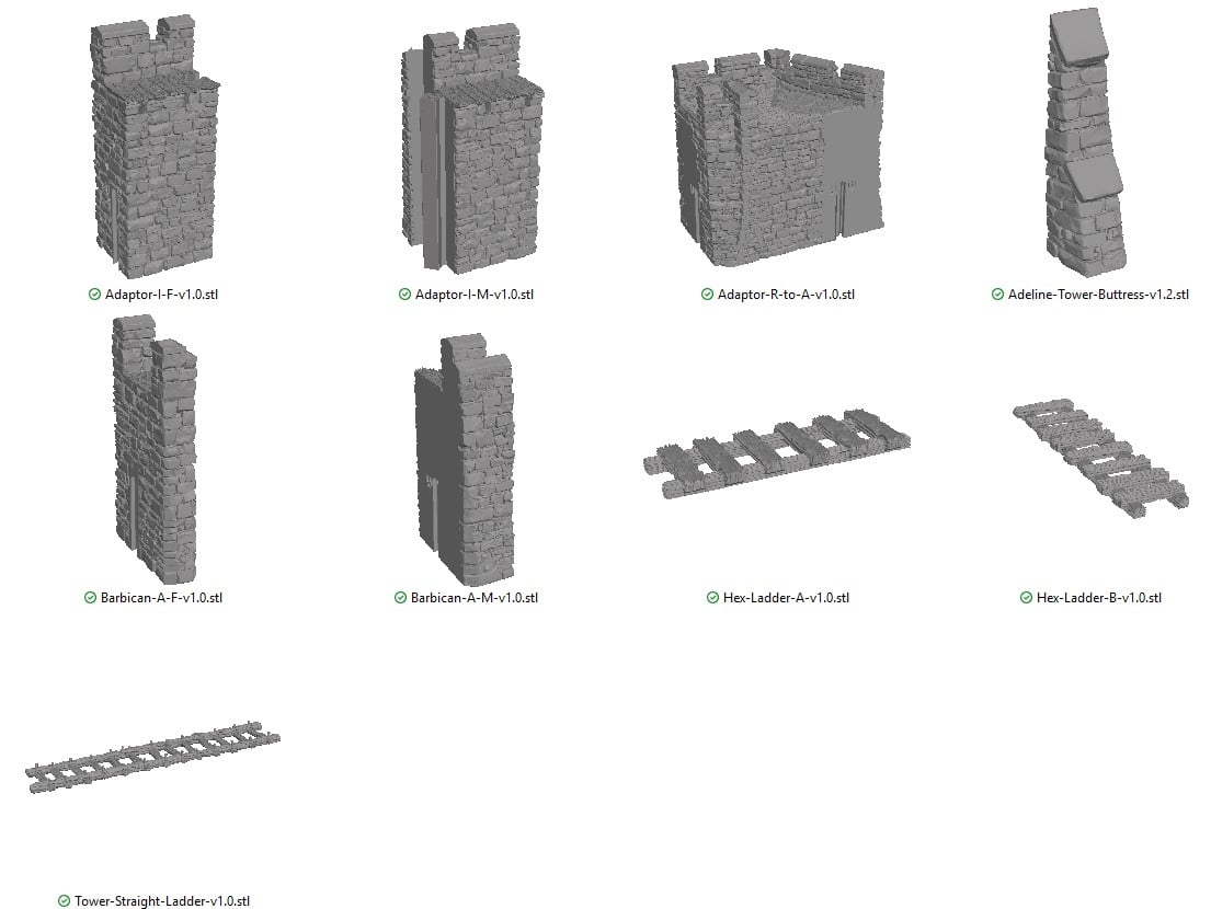 Adaptors, Ladders and Buttress Reference