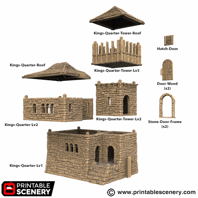Liness Castle Kings Quarters Part list